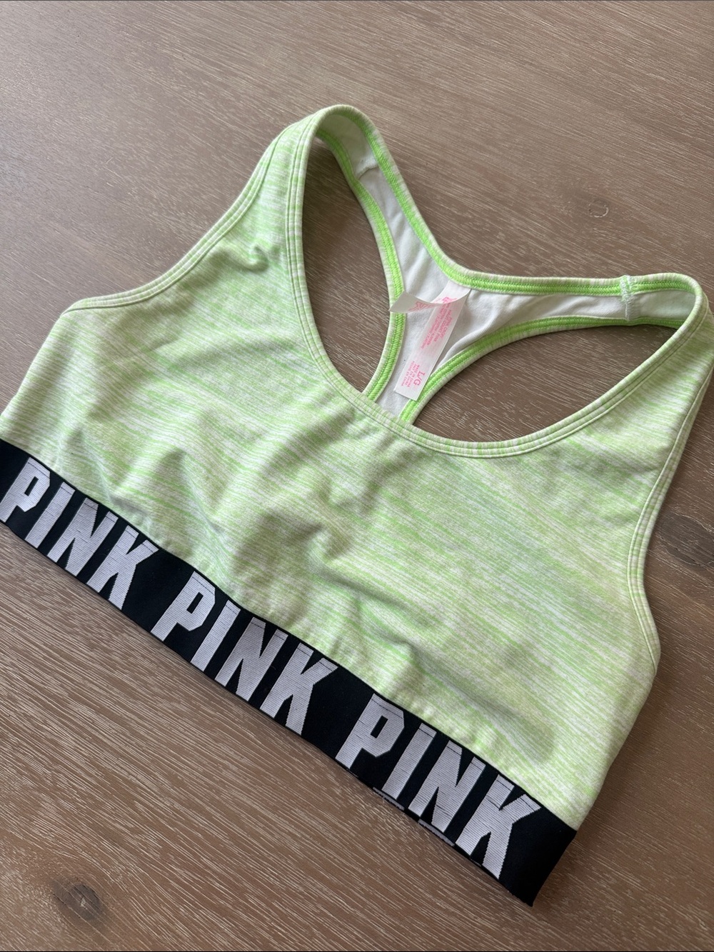 VS PINK Racerback Cotton Bralette | L